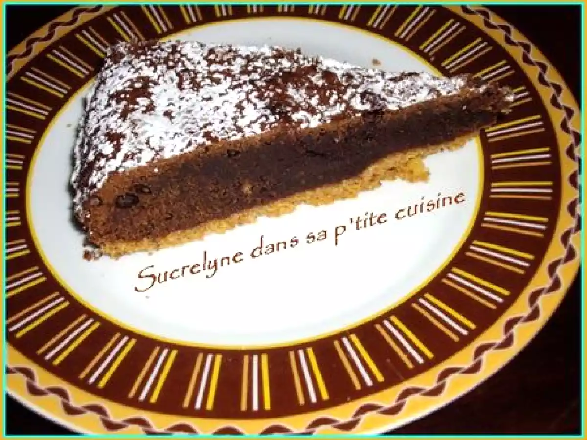 Fondant chocolat se reposant sur un lit de palets bretons au speculoos!