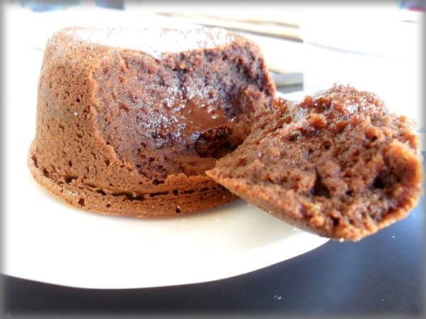 Fondant chocolat, spéculoos au lait concentré et mascarpone