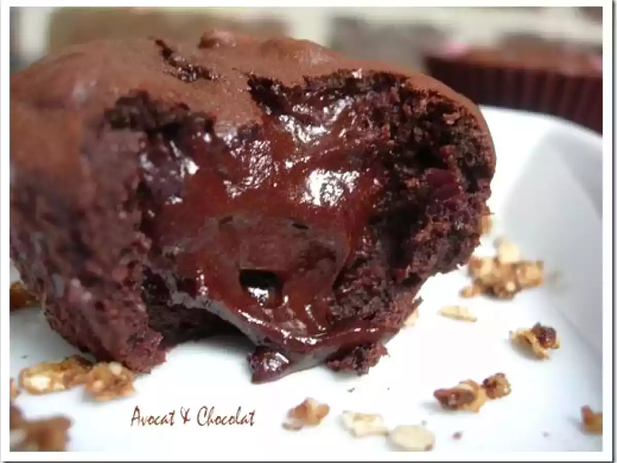 Fondant coulant Extra Noir 70 % pas light ni léger mais sans beurre à l'Italienne - photo 2