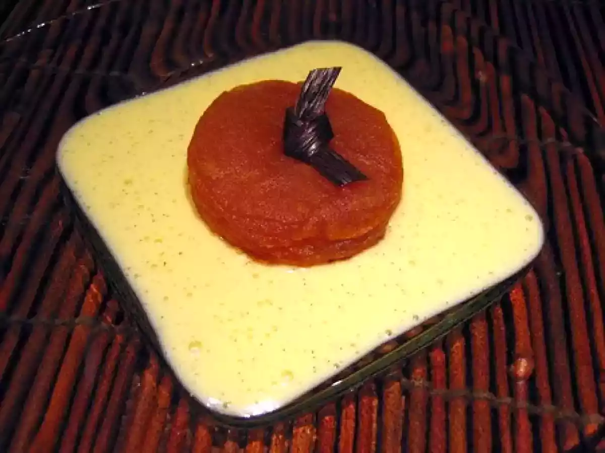 Fondant de pommes caramélisées et crème anglaise - photo 2