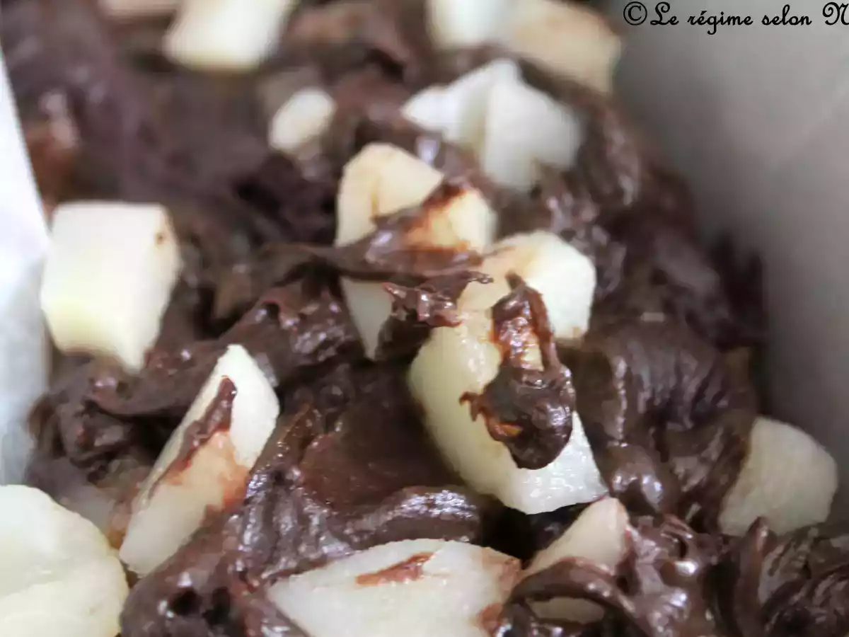 Fondant poires/chocolat façon mi-cuit - photo 2