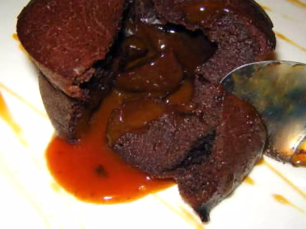 Fondants au chocolat coeur coulant caramel au beurre salé