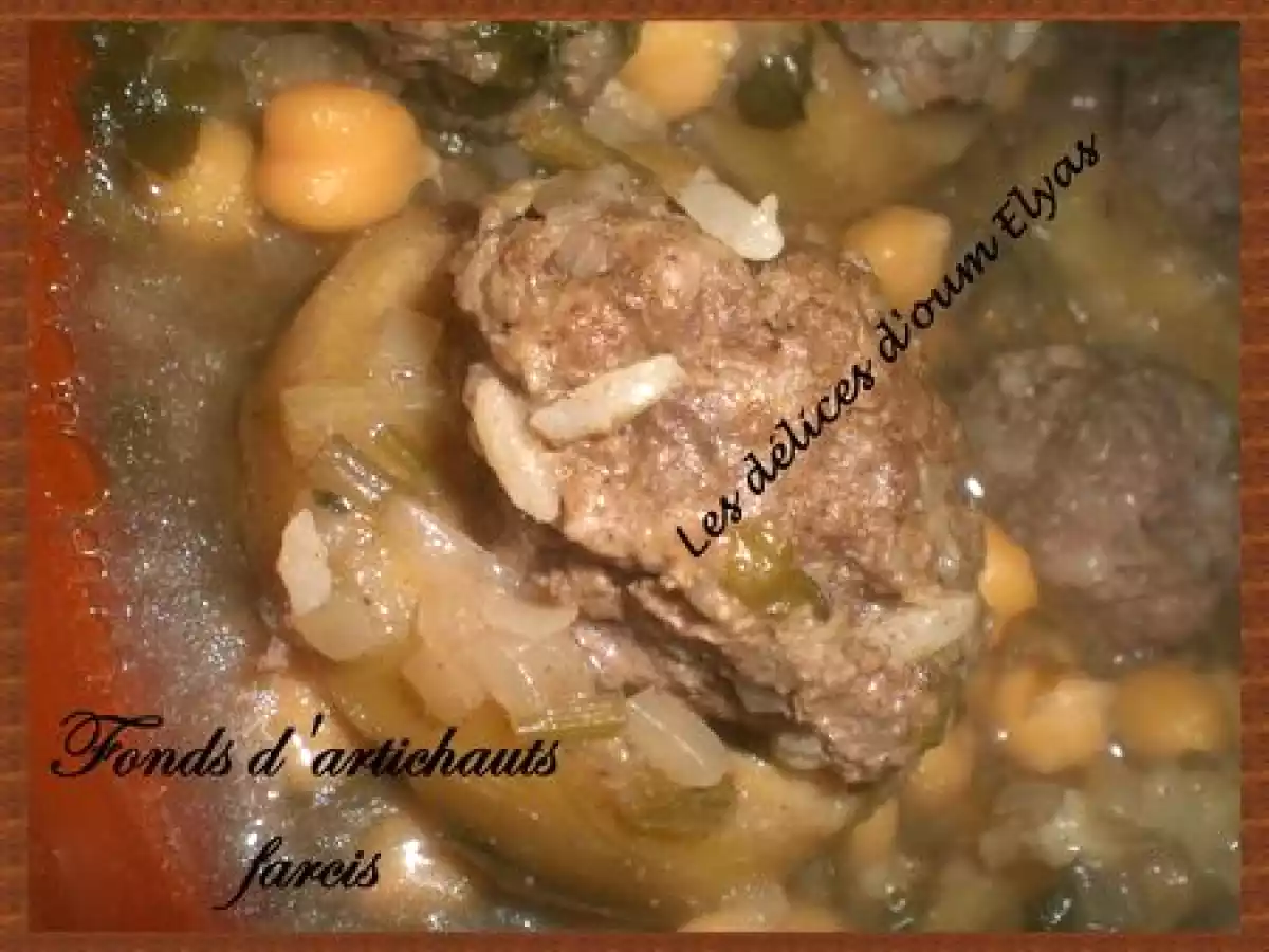 Fonds d'artichauts farcis en sauce - photo 3