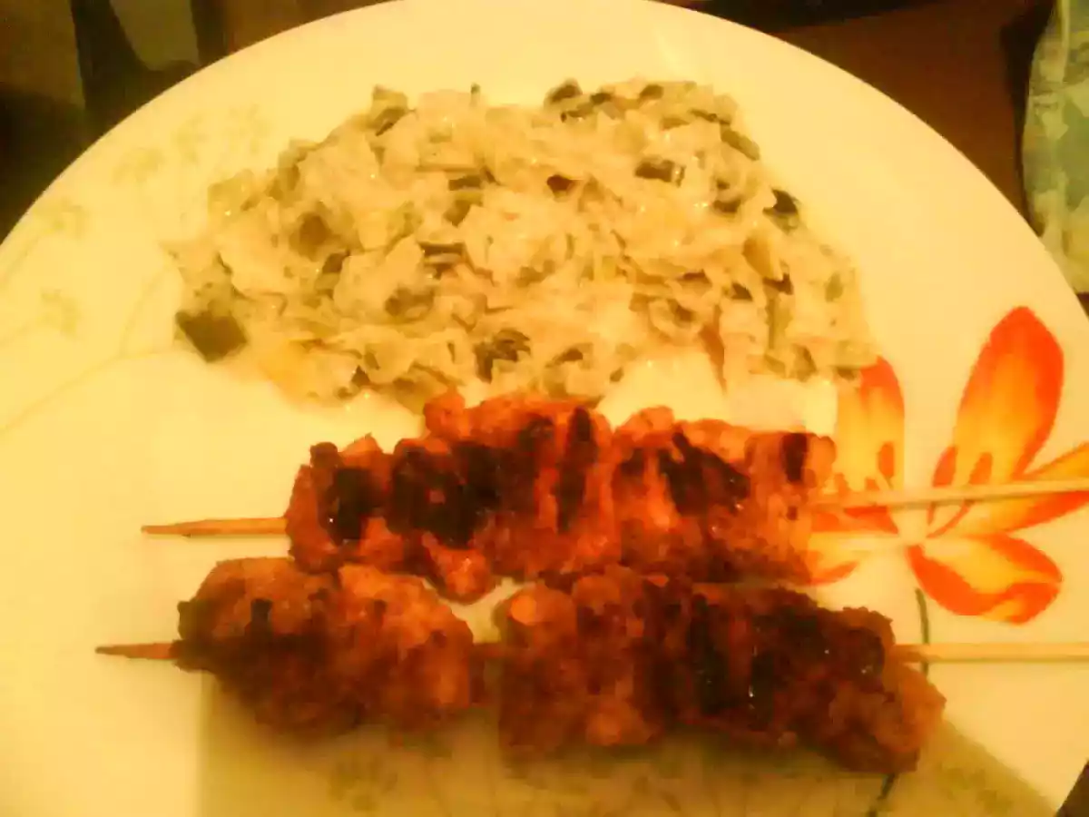 Fondu de poireaux et ces brochettes de poulet tandoori - photo 2