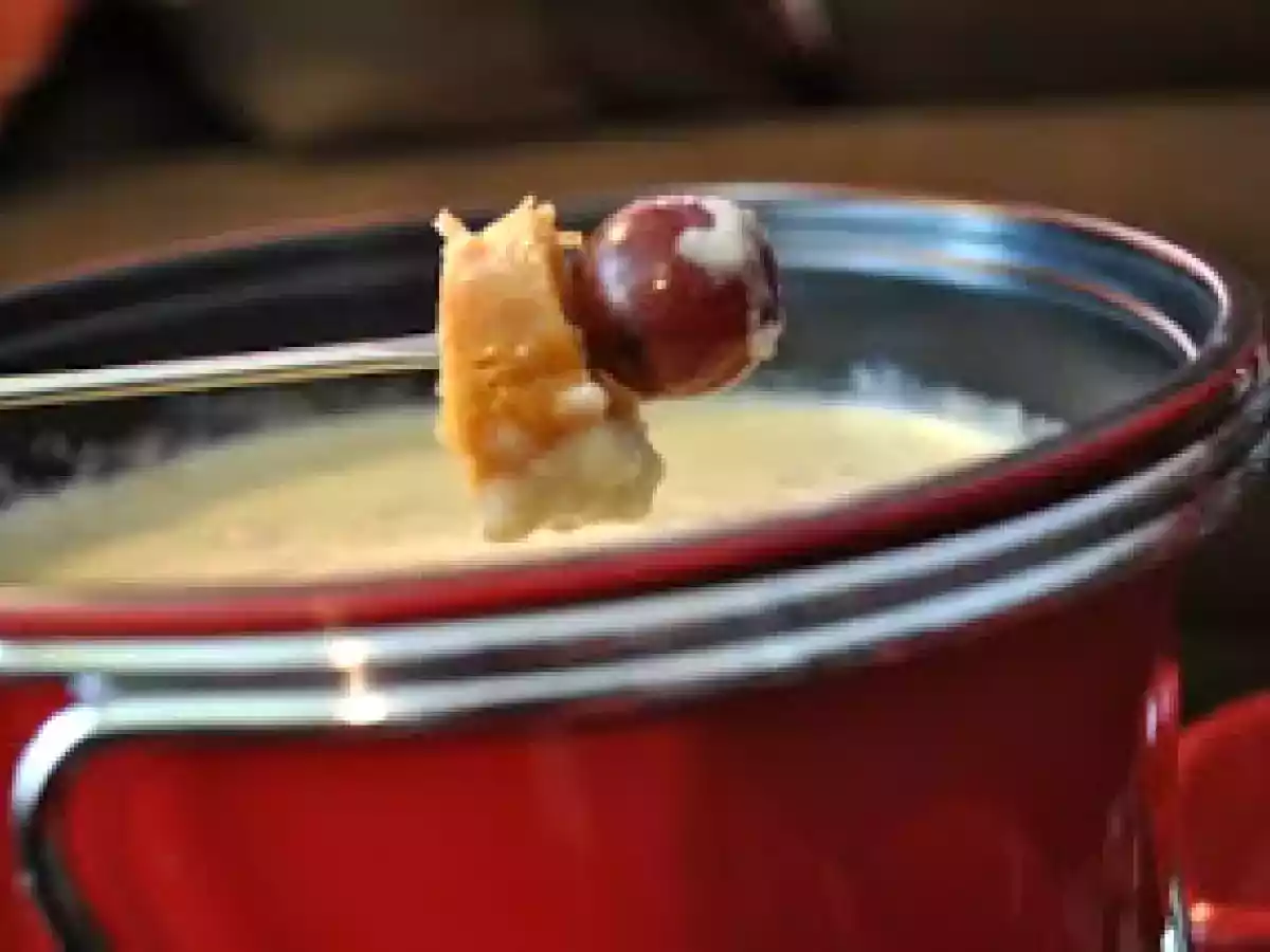 Fondue au fromage au cidre de glace