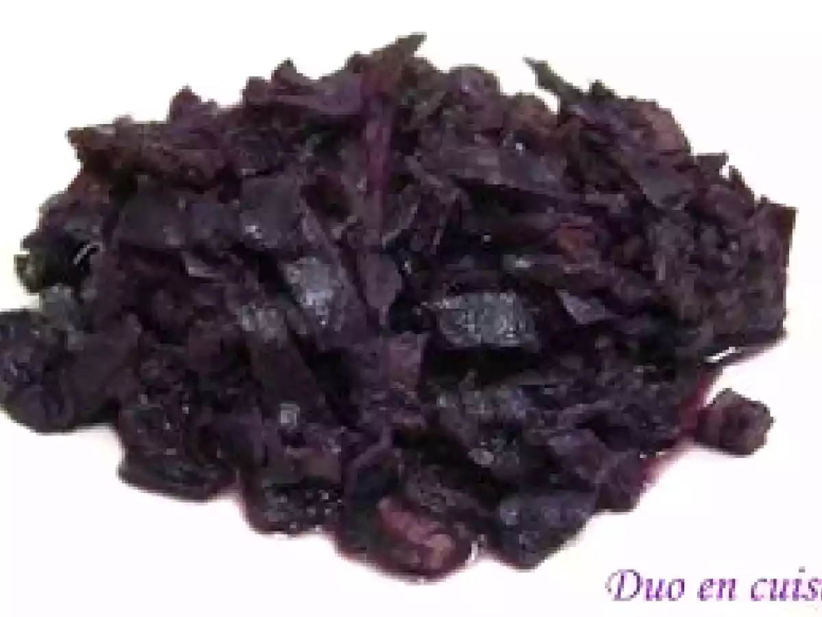 Fondue de chou rouge