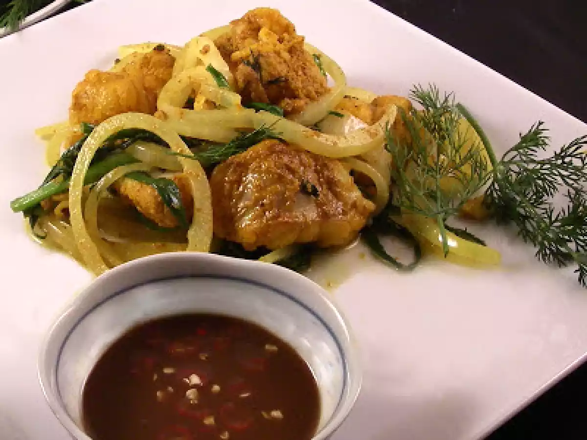 Fondue de Lotte à la façon de Hanoi (Cha Ca)