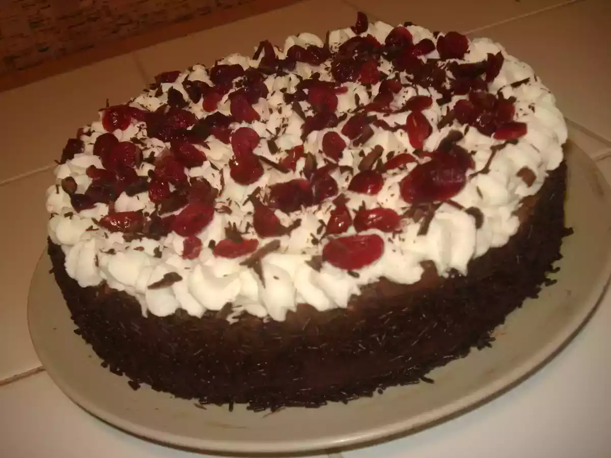 Forêt noire cranberries ganache chocolat noir. - photo 2