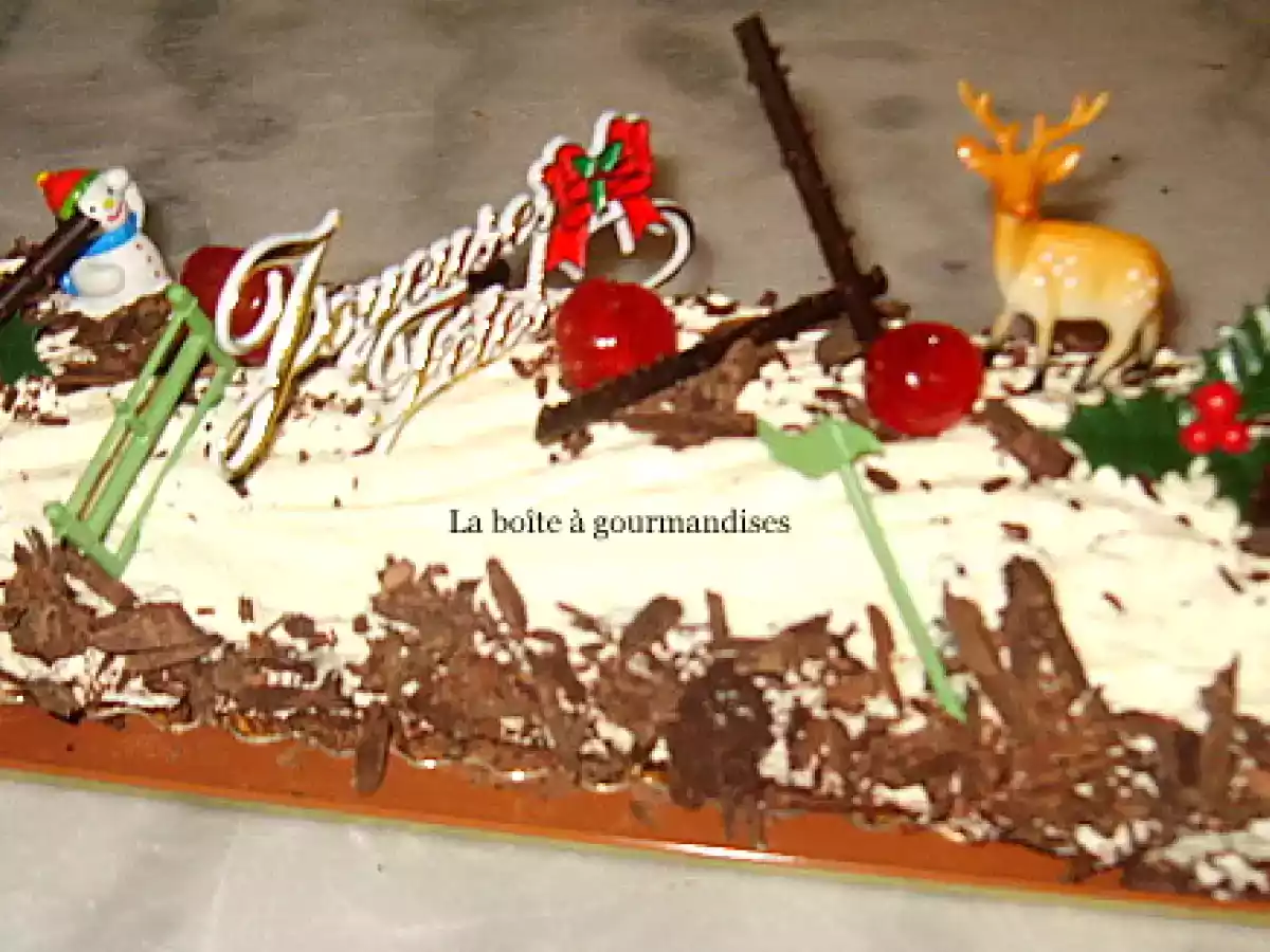 Forêt Noire revisitée façon bûche de Noël - photo 4