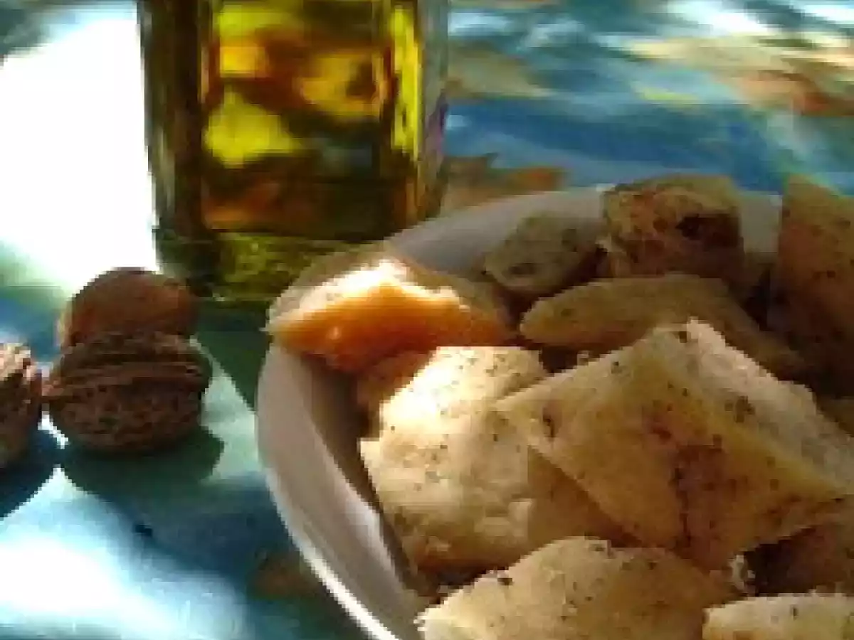 Fougasse aux lardons et noix