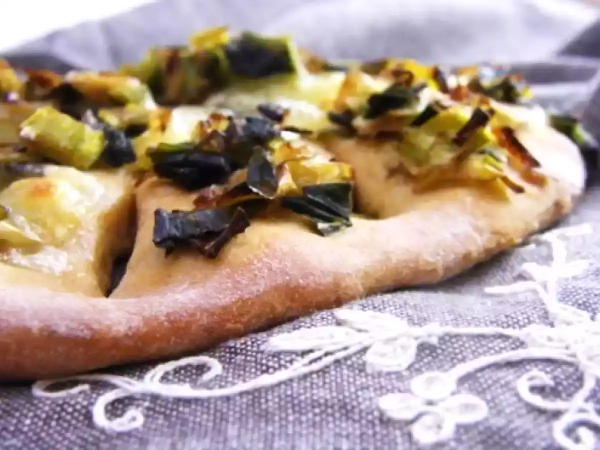 Fougasse aux poireaux