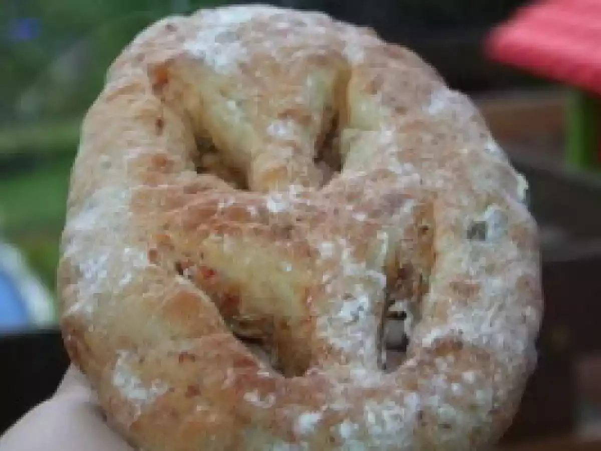 Fougasses aux olives et au chorizo avec la MAP