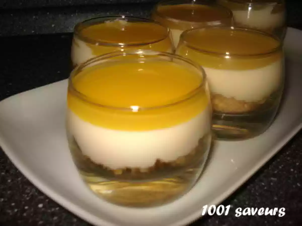 Fraîcheur d'orange en verrine