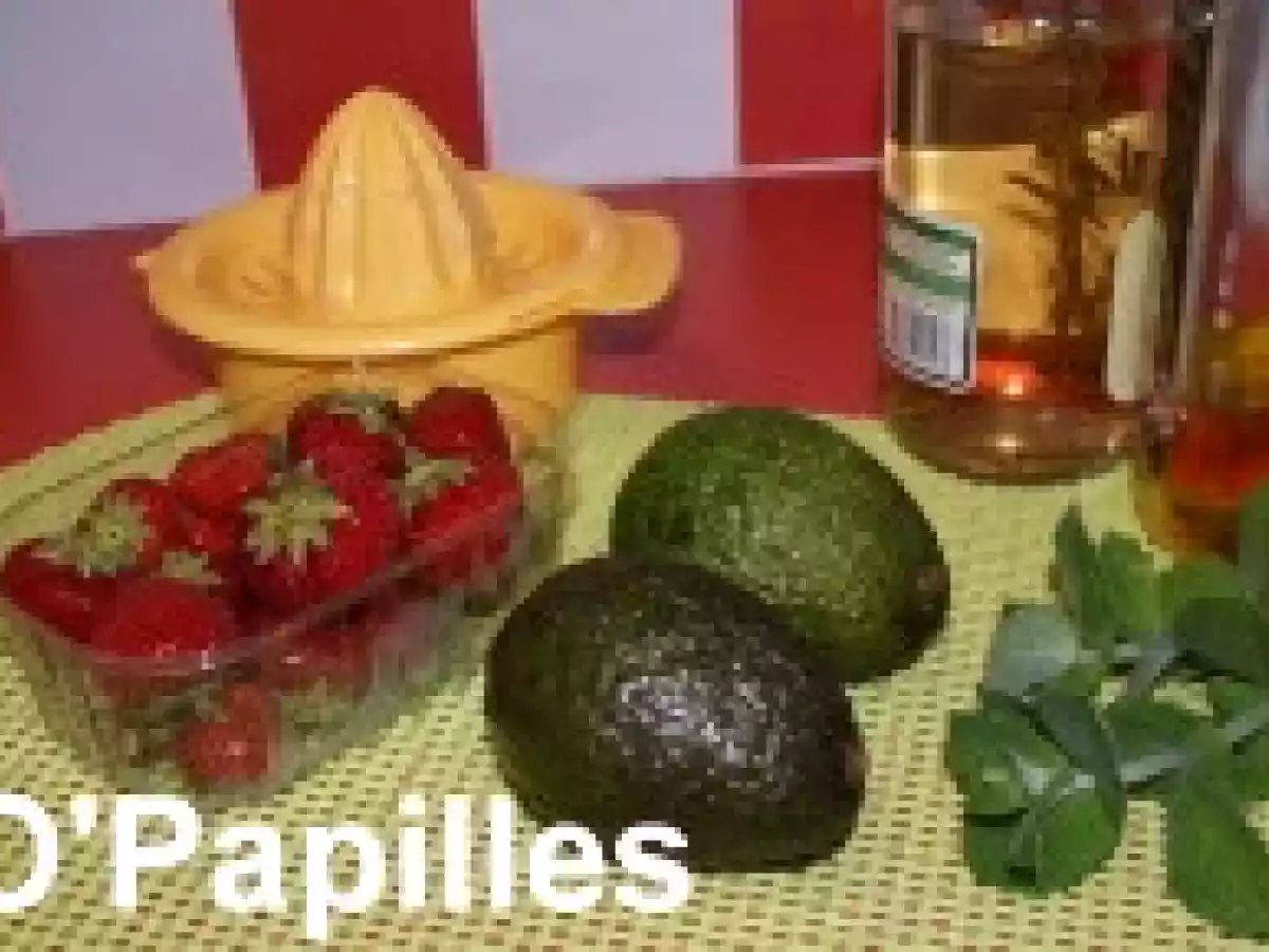 Fraises à l'avocat