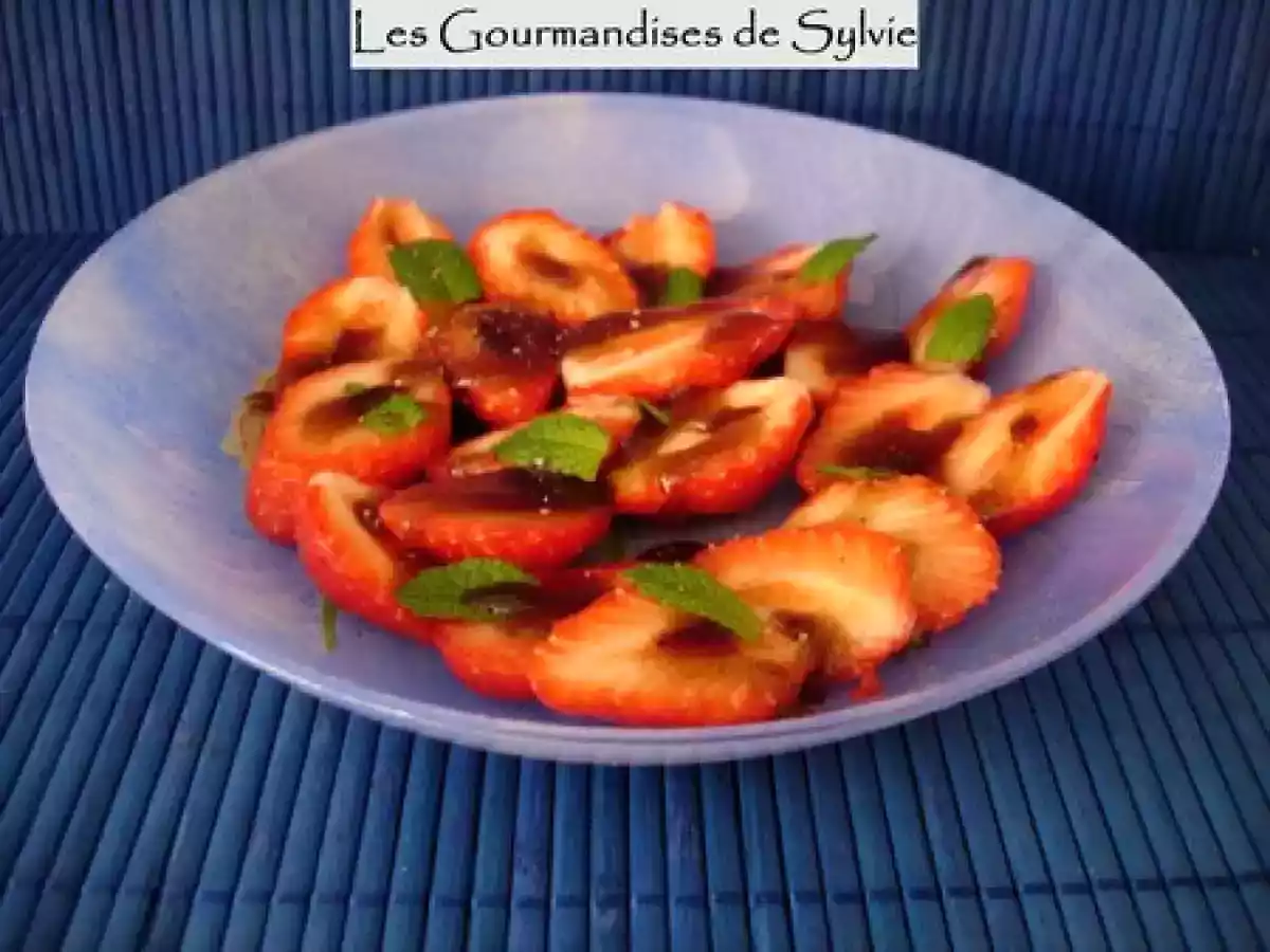 Fraises au Caramel Balsamique