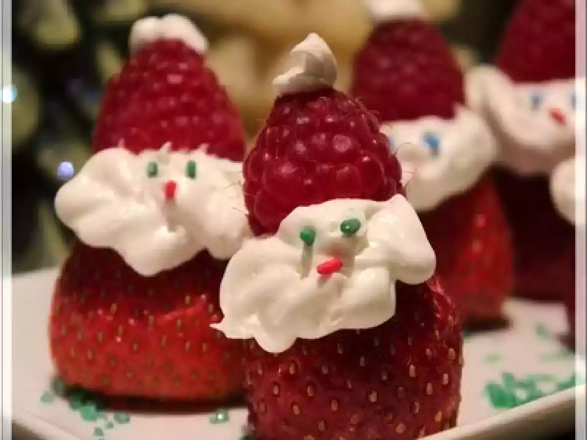 Fraises en père Noël