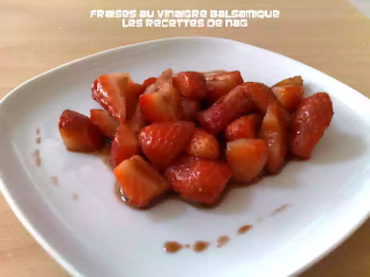 Fraises poêlées au vinaigre balsamique