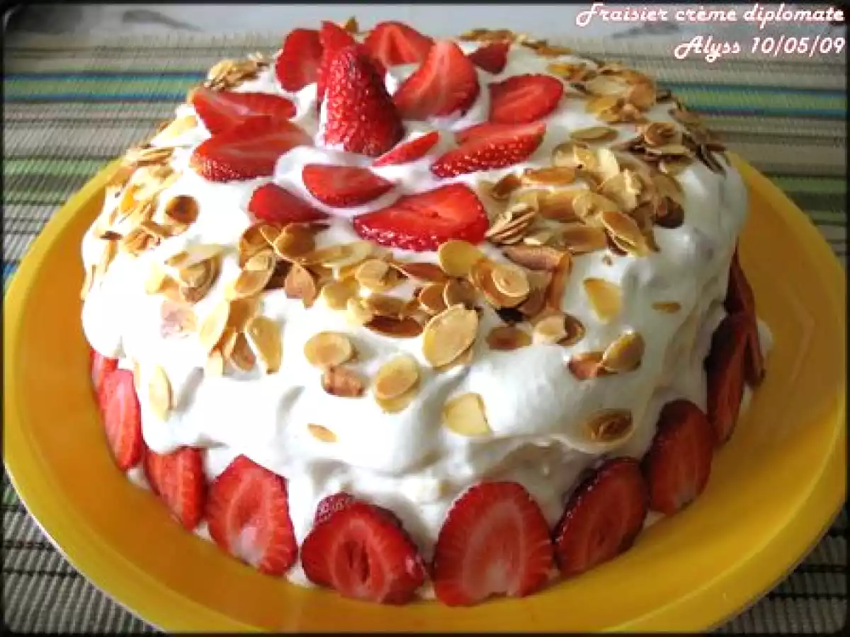 Fraisier à la crème diplomate - photo 2