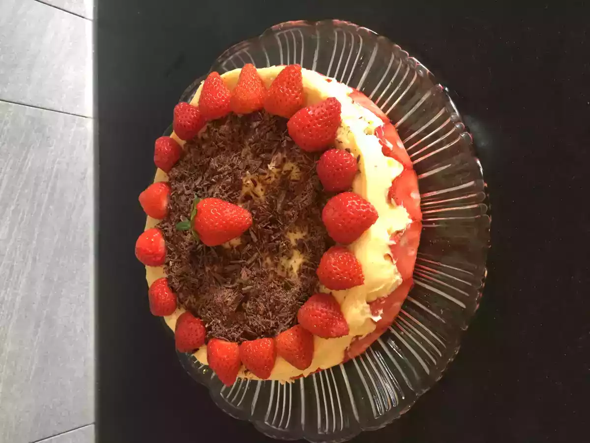 Fraisier au chocolat sans gluten - photo 3