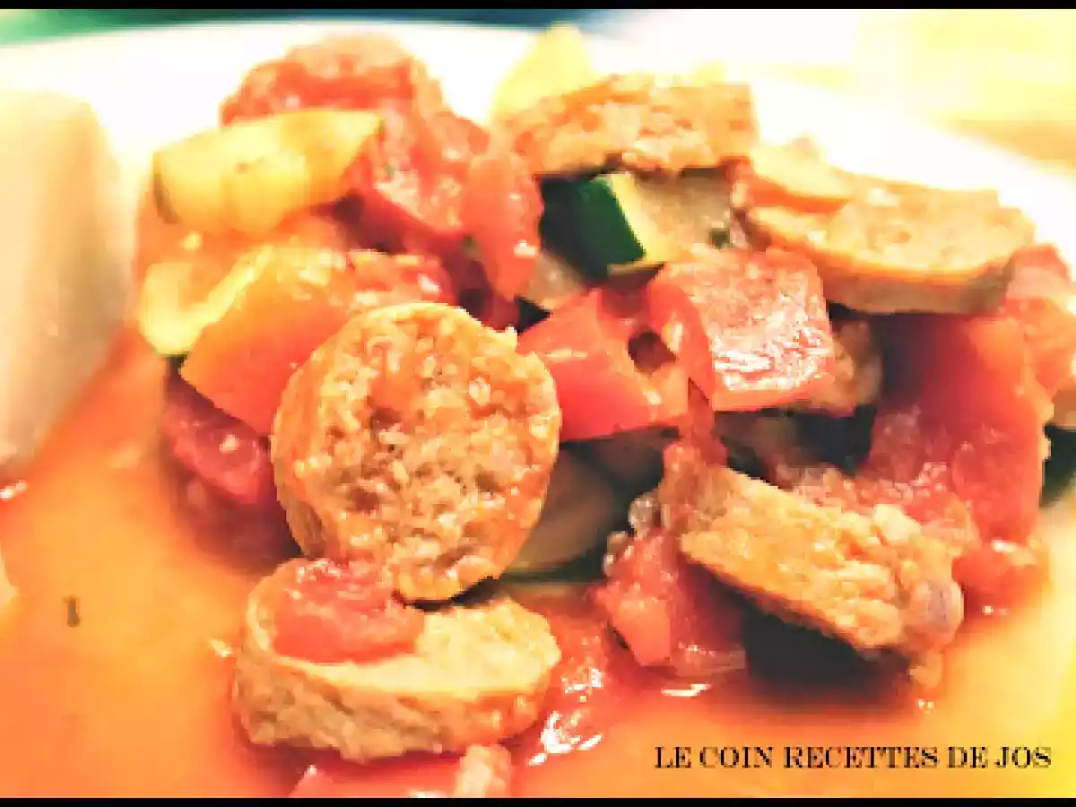 FRICASSÉ DE SAUCISSES À LA BIÈRE