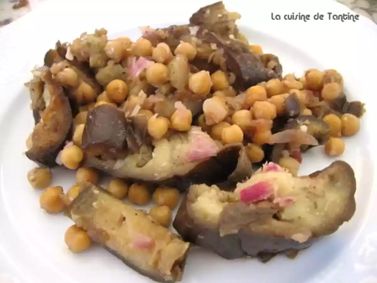 Fricassée d'aubergines et pois chiches - photo 2