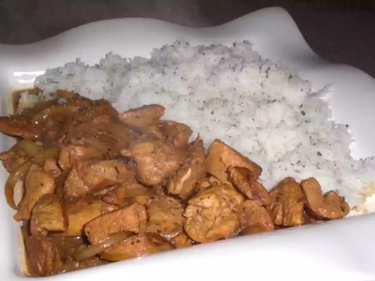 Fricassée de dinde et poulet à la Guyanaise...