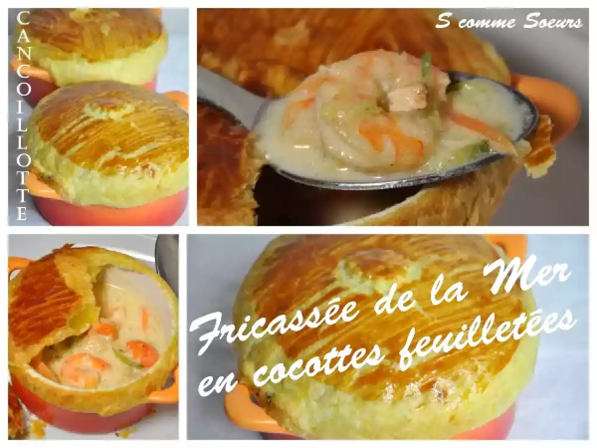 Fricassée de la mer à la cancoillotte en cocotte feuilletée - photo 5