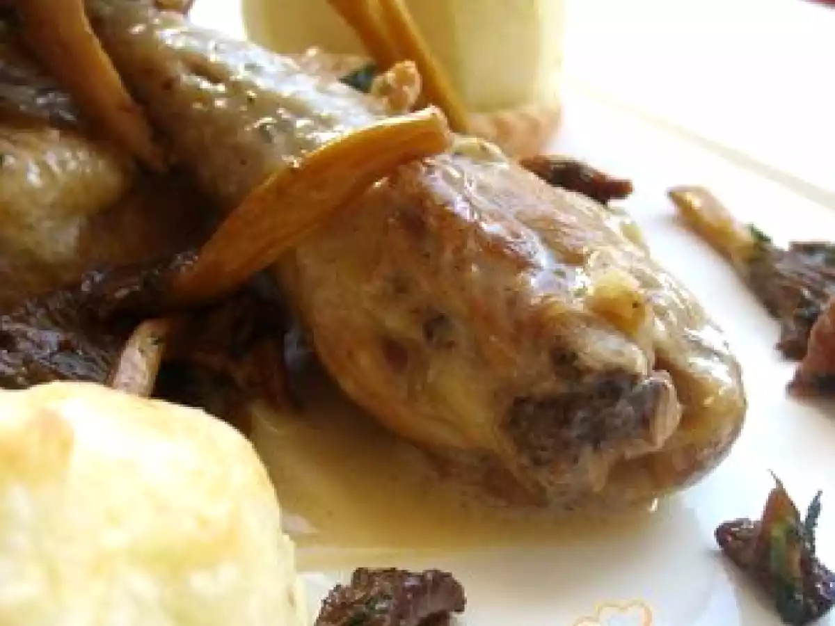 Fricassée de Pintade au Cidre