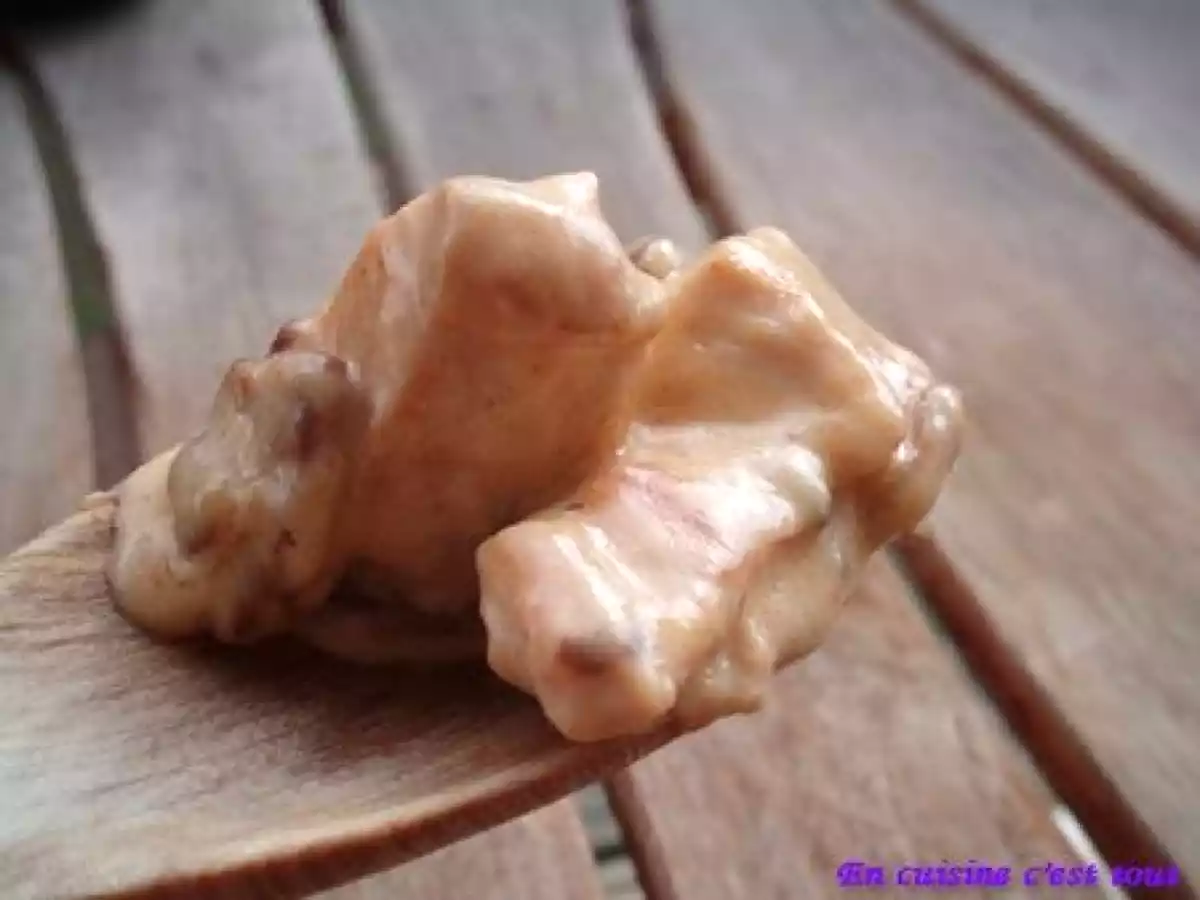 Fricassée de poulet au Saint Marcellin