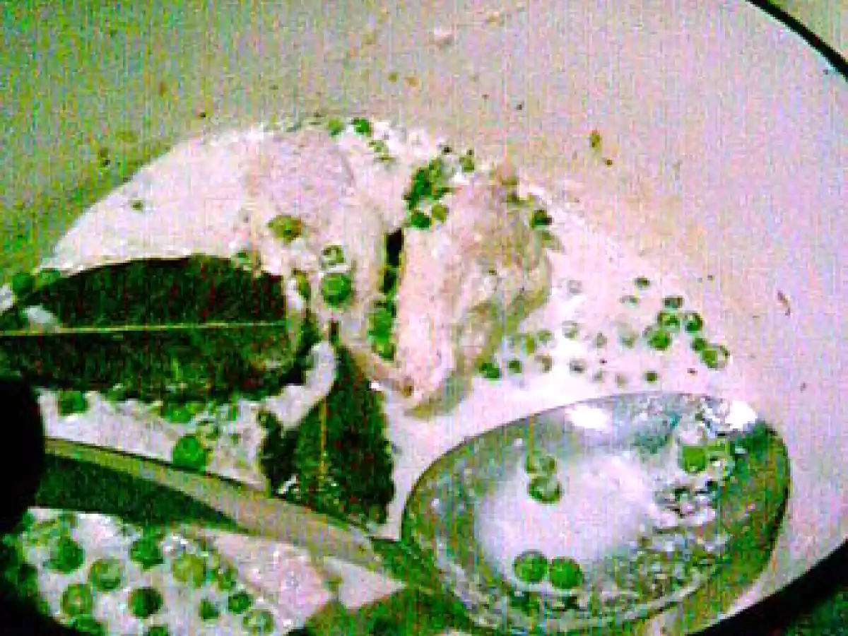 Fricassée de volaille à le crème de whisky et petits pois