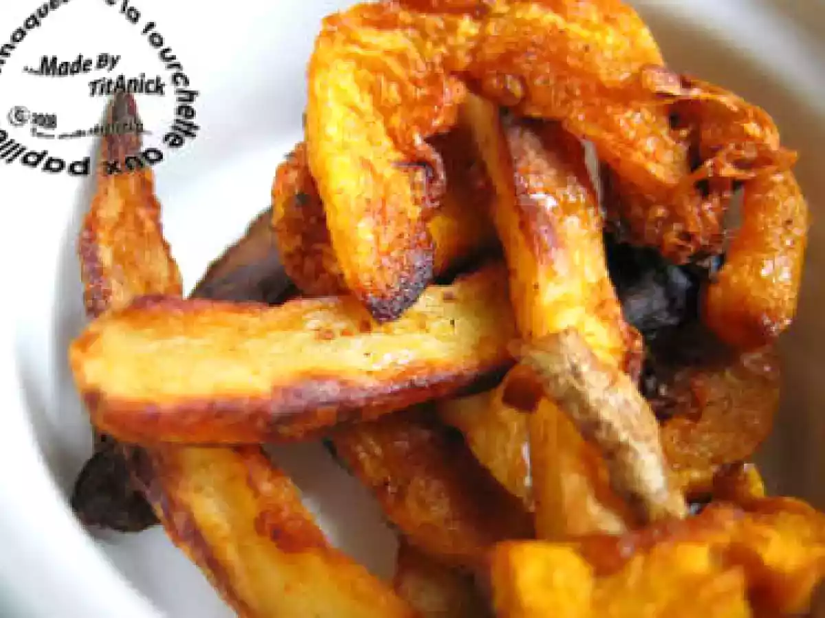 Frites de courge butternut et pommes de terre aux 4 épices