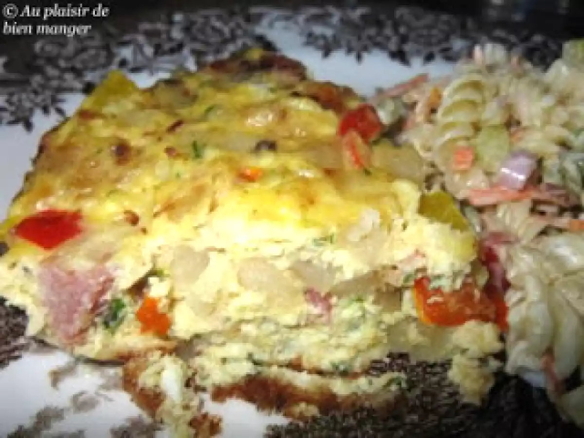 Frittata au jambon et à la pomme de terre