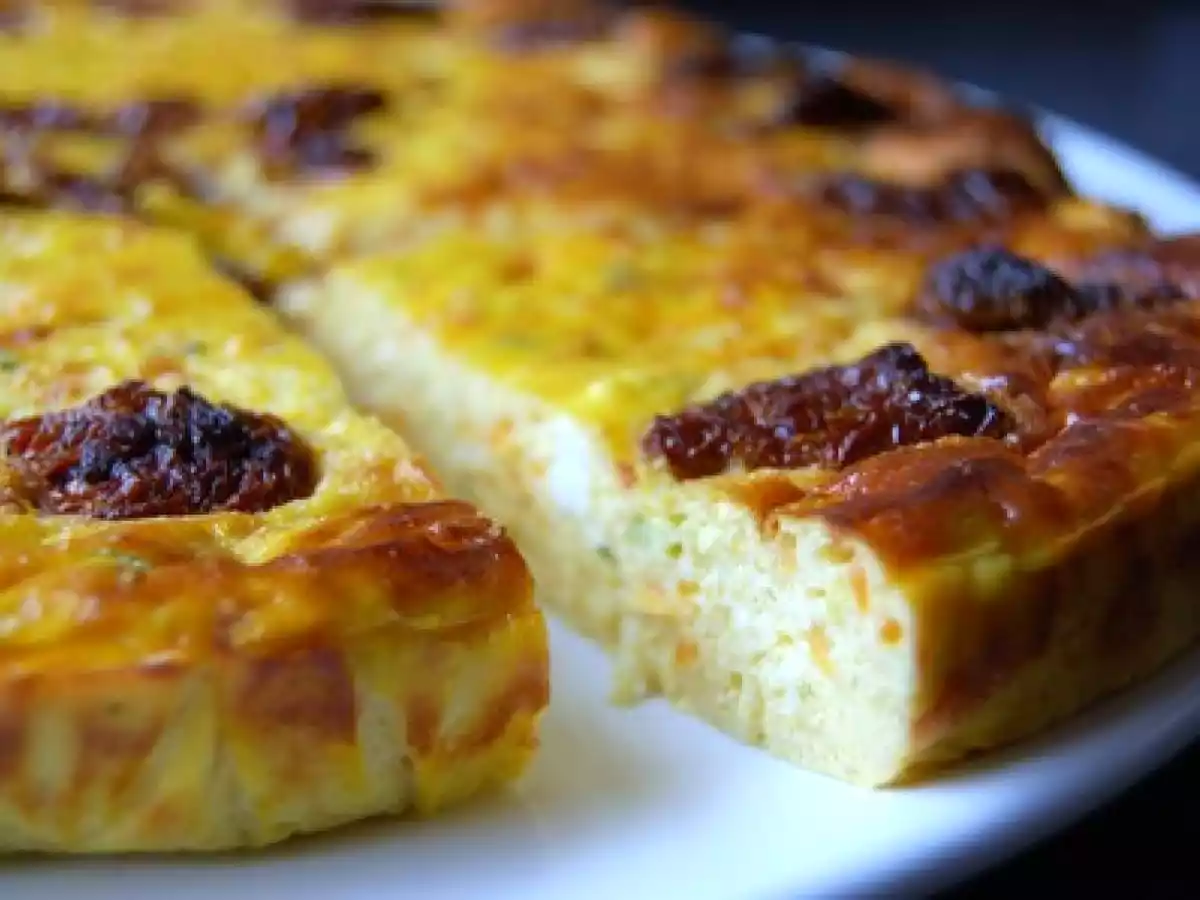 Frittata courgettes/carottes & ricotta/gruyère