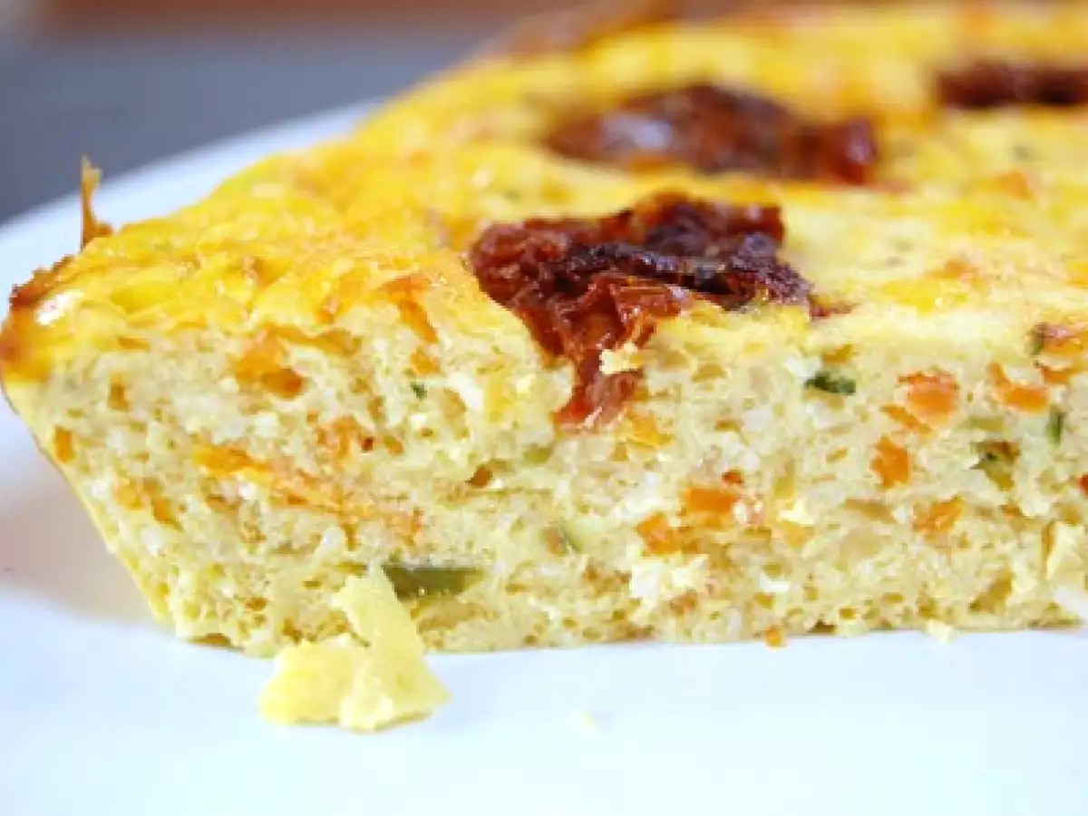 Frittata courgettes/carottes & ricotta/gruyère - photo 3