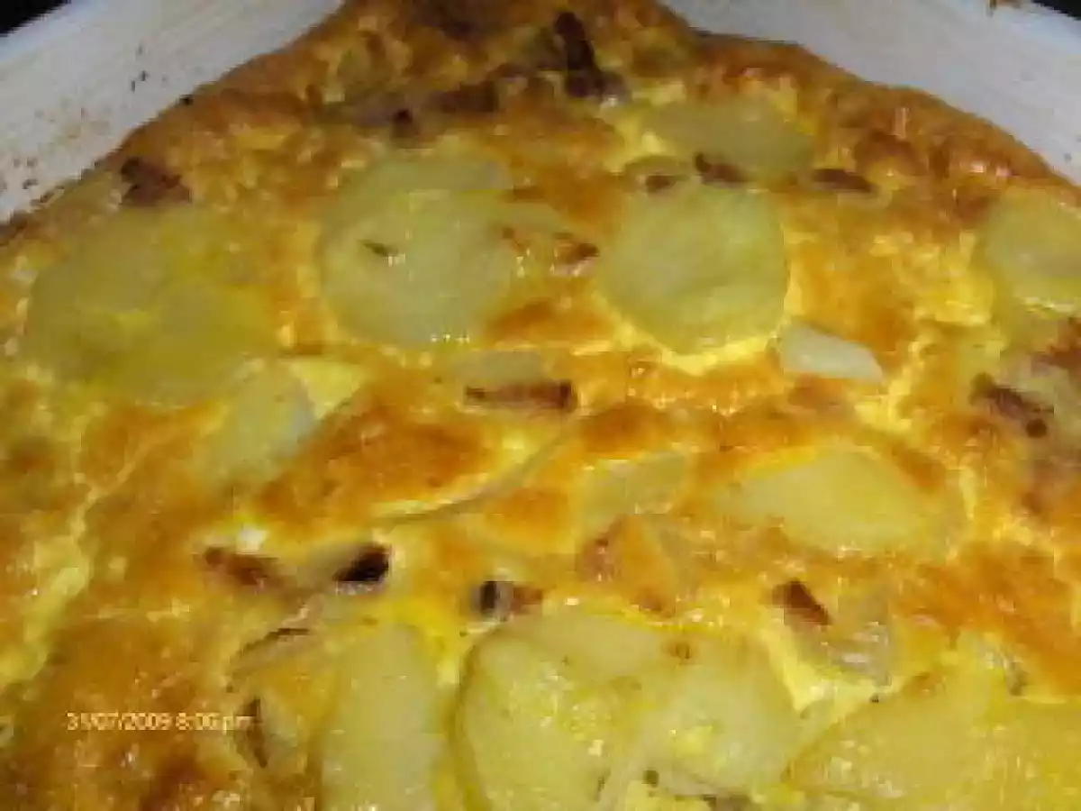 Frittata pommes de terre et lardons - photo 2