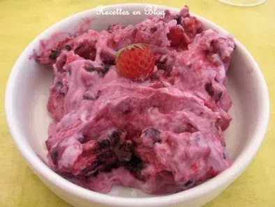 FROMAGE BLANC AUX FRUITS ROUGES FACON GLACE
