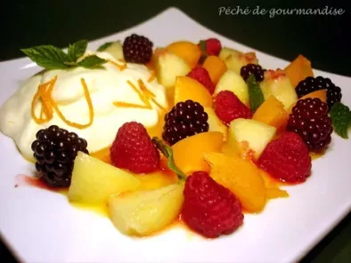 Fruits frais au coulis d'orange et mousse de mascarpone - photo 3