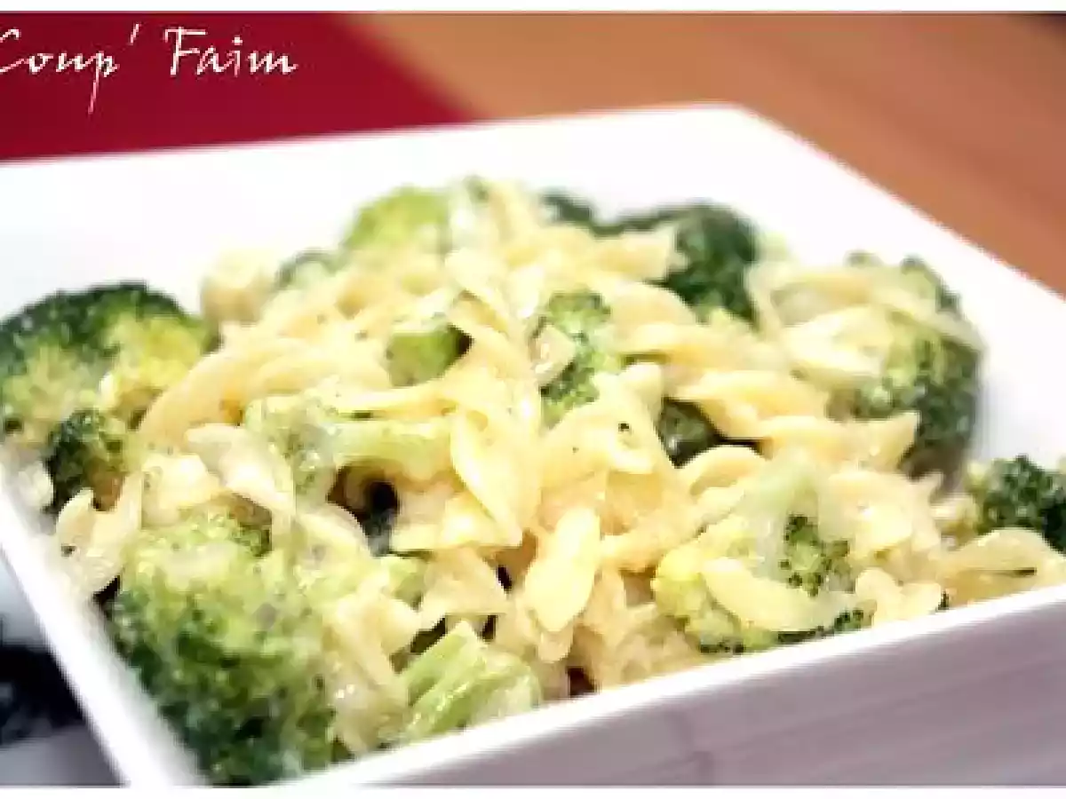 Fusilli aux brocoli à la crème de parmesan