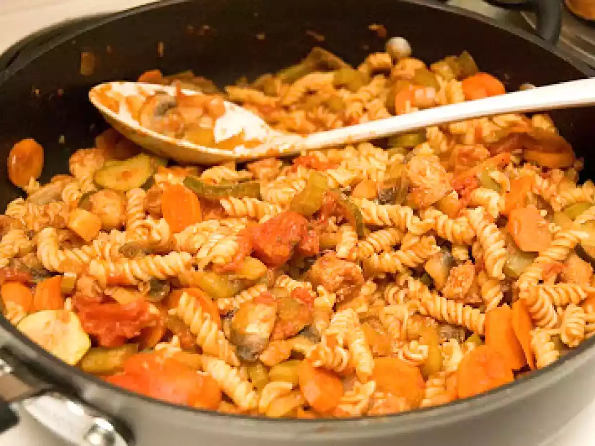 Fusillis aux saucisses italiennes extra légumes - photo 2