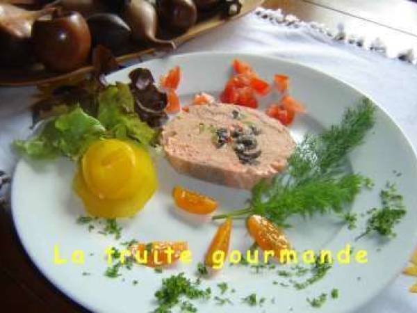 Galantine de truite à la basquaise