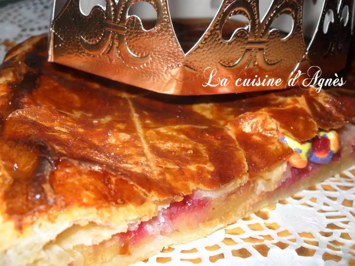 galette à la crème d'amande pomme framboises - photo 2