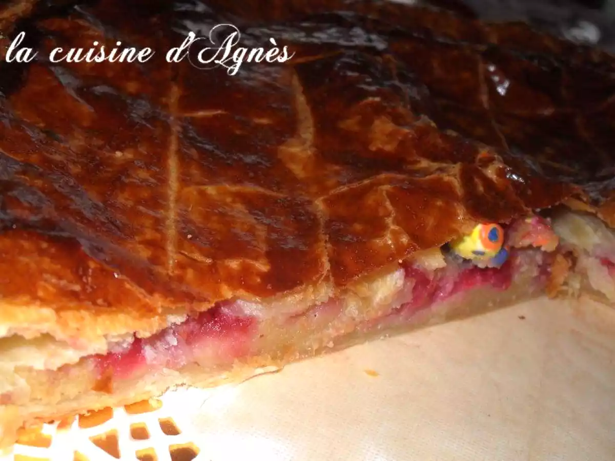 galette à la crème d'amande pomme framboises - photo 3