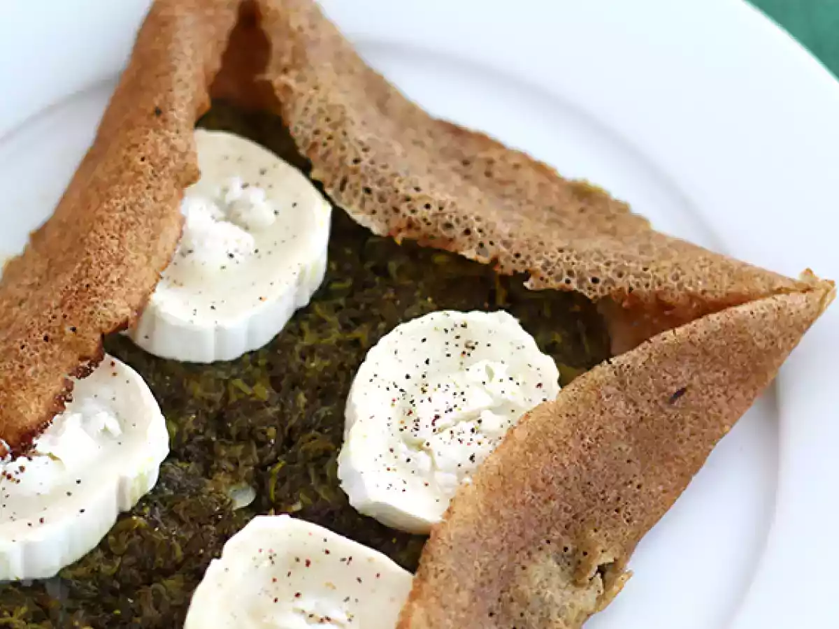 Galette au fromage de chèvre et aux épinards - photo 2