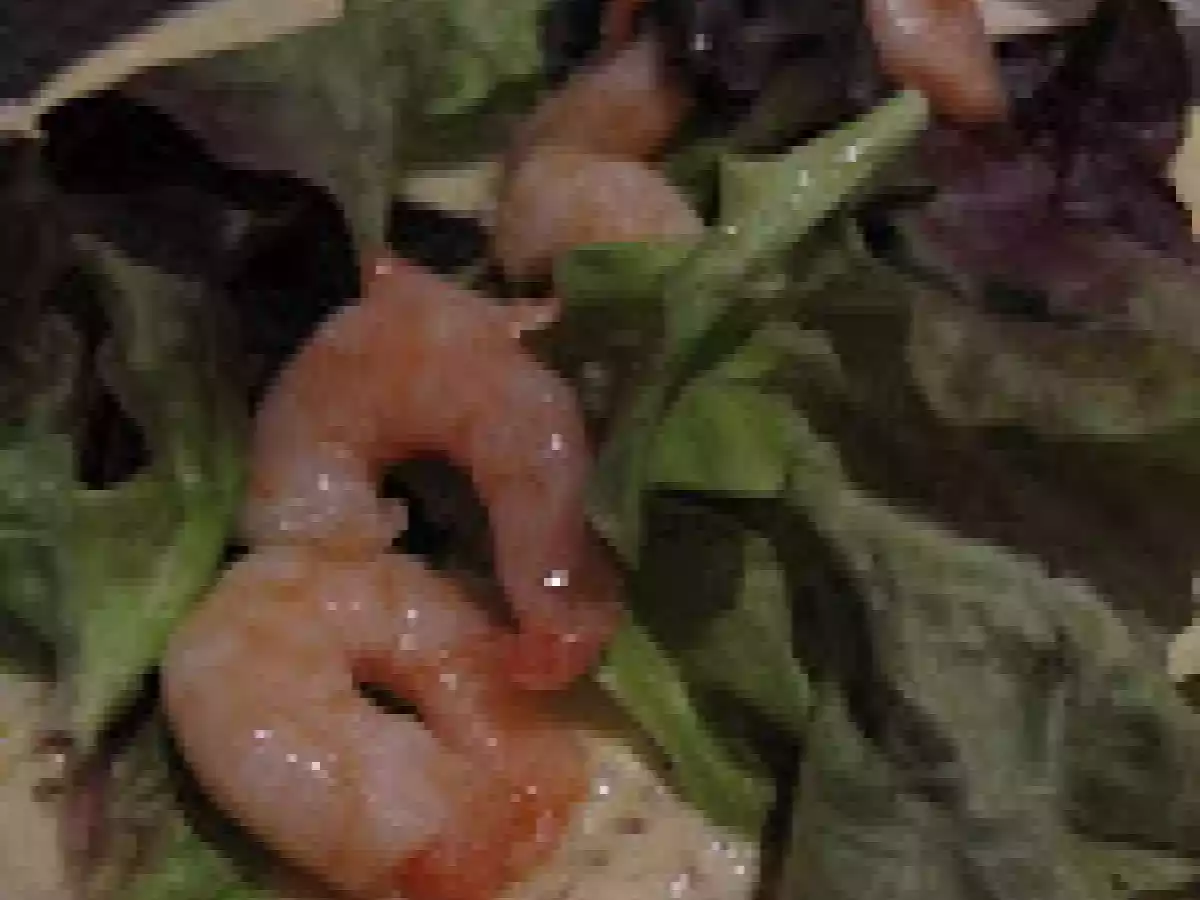 Galette de blé aux crevettes