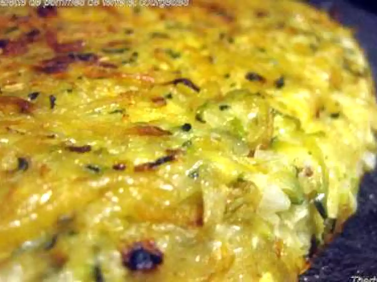 Galette de pommes de terre et courgettes