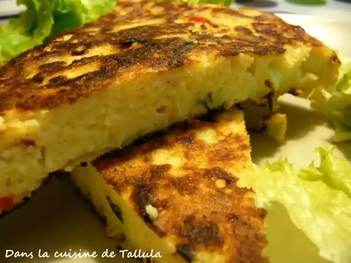 Galette de pommes de terre, poireaux et poivrons rouges - photo 3