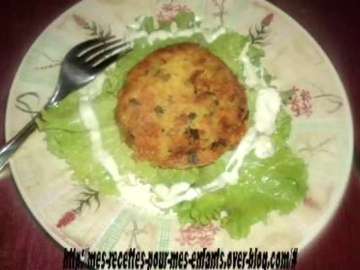Galette de pommes de terre râpées aux herbes
