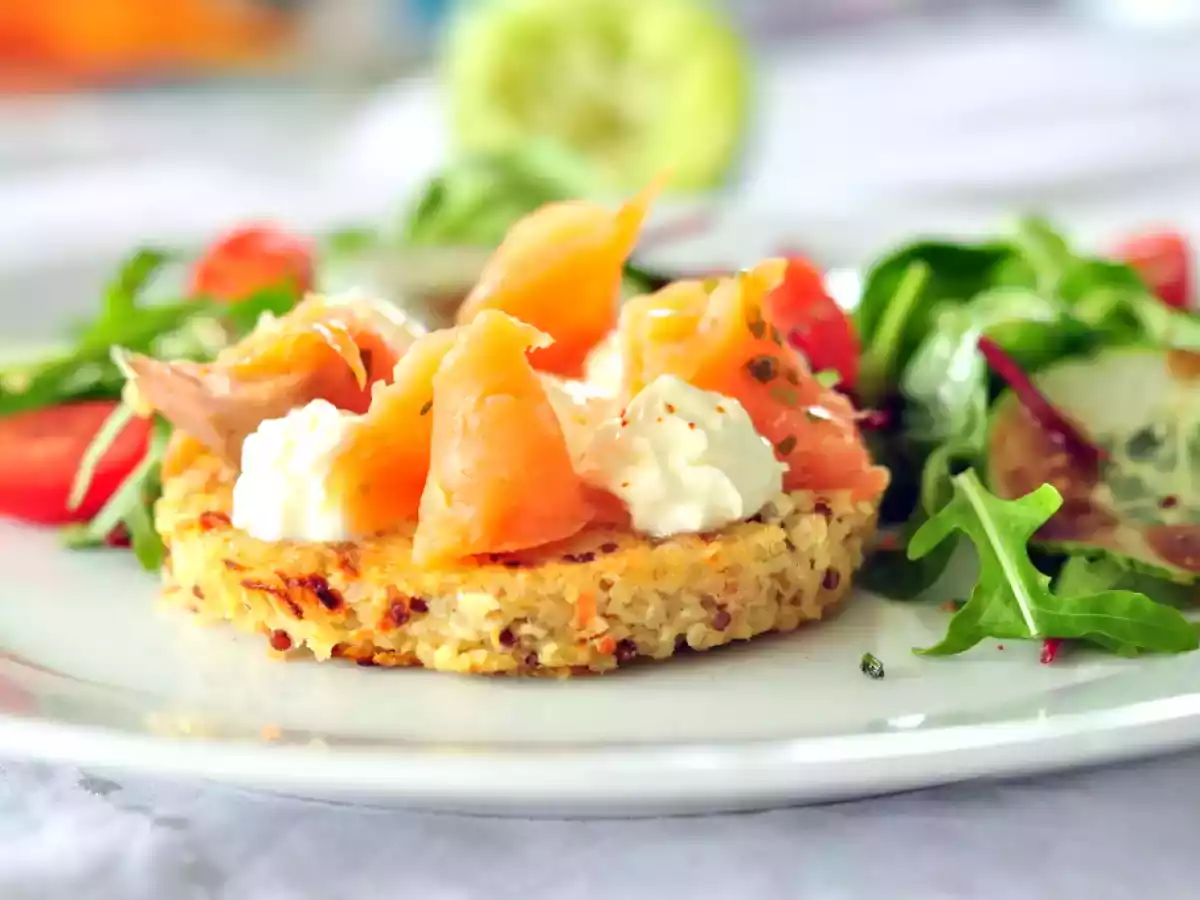 Galette de quinoa – truite fumée & crème fouettée citron vert - photo 3