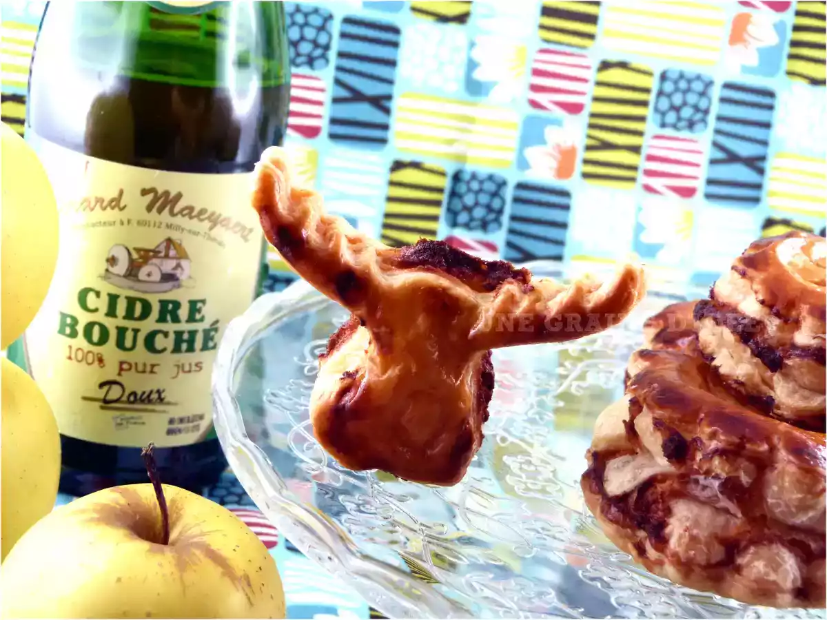 Galette des Rois Crème d'Amande au Rhum Negrita et Pommes au Cidre