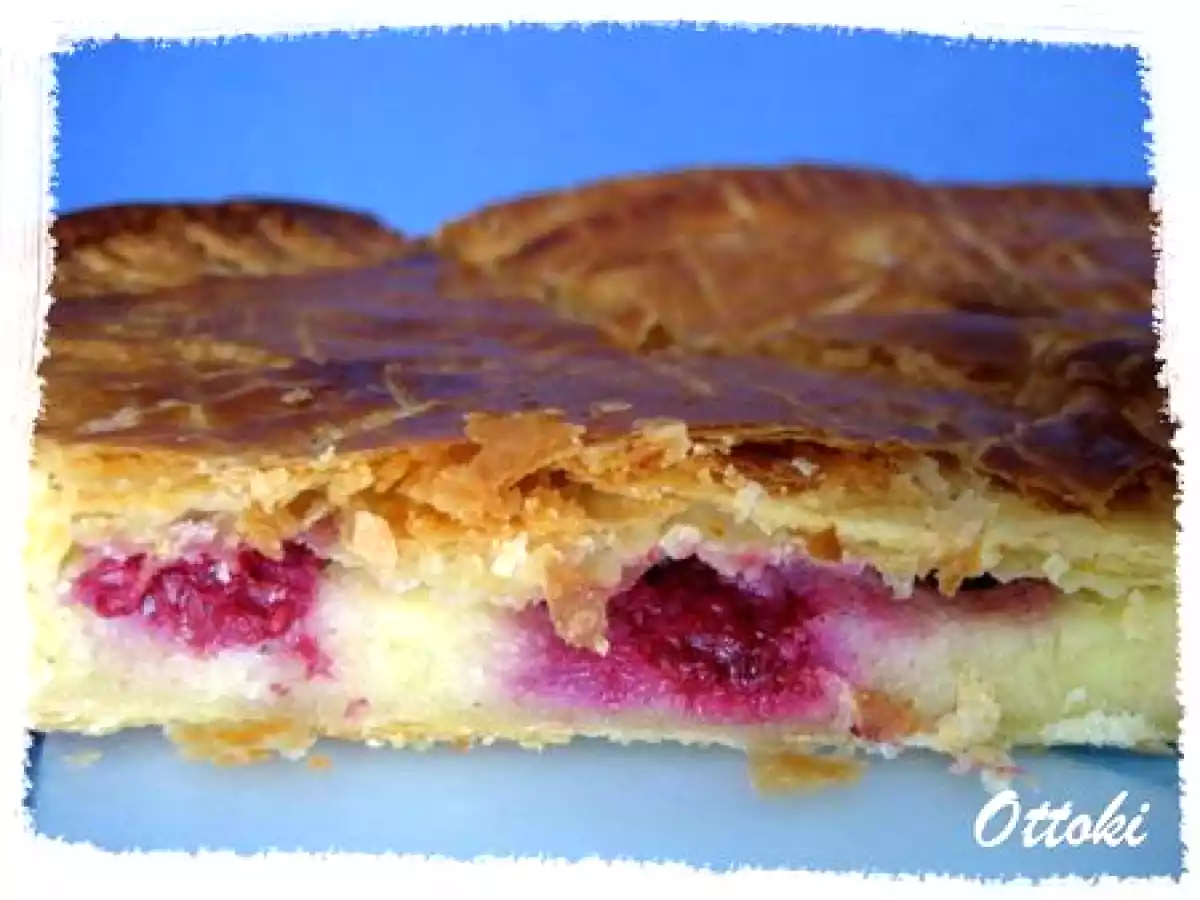 Galette des rois frangipane framboises